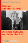 Buchcover Stimme von der Galerie