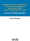 Buchcover Proceedings for Euro-Asia Conference on Environment and Corporate Social Responsibility: Tourism and Management Session