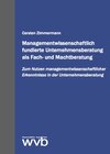 Buchcover Managementwissenschaftlich fundierte Unternehmensberatung als Fach- und Machtberatung
