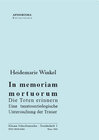 Buchcover In memoriam mortuorum - Die Toten erinnern