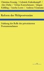 Buchcover Reform des Weltpostvereins