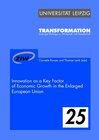 Buchcover Innovation as a Key Factor of Economic Growth in the Enlarged European Union