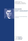 Buchcover Religion statt Ideologie?