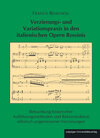 Buchcover Verzierungs- und Variationspraxis in den italienischen Opern Rossinis