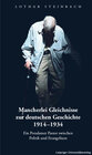 Buchcover Mancherlei Gleichnisse zur deutschen Geschichte 1914–1934