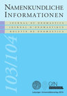 Buchcover Namen und Geschichte in der Zeit der Einnamigkeit (ca. 400-1100)