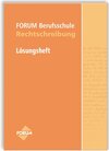 Buchcover Forum Berufsschule Lösungsheft Rechtschreibung