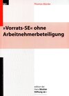 Buchcover Vorrats-SE ohne Arbeitnehmerbeteiligung