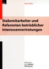 Buchcover Stabsmitarbeiter und Referenten betrieblicher Interessenvertretungen