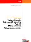 Buchcover Weiterbildung im Betrieb mit E-Learning, Web 2.0, Mikrolernen und Wissensmanagement