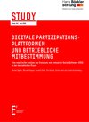 Buchcover Digitale Partizipationsplattformen und betriebliche Mitbestimmung