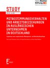 Buchcover Mitbestimmungsverhalten und Arbeitsbeziehungen in ausländischen Unternehmen in Deutschland