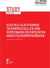Buchcover Digitale Plattformen in kommerziellen und gemeinwohlorientierten Arbeitszusammenhängen