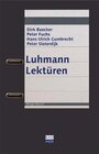 Buchcover Luhmann Lektüren