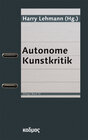 Buchcover Autonome Kunstkritik