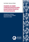 Buchcover Studien zu einer störungsspezifischen klientenzentrierten Psychotherapie