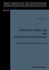 Buchcover Internationalisierung der Unternehmensberatung