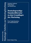 Buchcover Deutschsprachige Standardliteratur zu den Grundlagen des Marketing