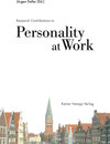 Buchcover Research Contributions to Personality at Work