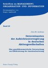 Buchcover Determinanten der Aufsichtsratsvergütung in deutschen Aktiengesellschaften