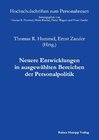 Buchcover Neuere Entwicklungen in ausgewählten Bereichen der Personalpolitik