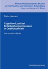 Buchcover Cognitive Load bei Entscheidungsprozessen in Qualitätszirkeln