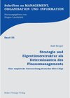 Buchcover Strategie und Eigentümerstruktur als Determinanten des Finanzmanagements