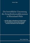 Buchcover Die betriebliche Umsetzung des Entgeltrahmenabkommens in Rheinland-Pfalz