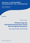 Buchcover Verbesserung des Informationsaustauschs durch Bewertungsmechanismen