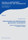 Buchcover Patentauslauf und Markteintritt generischer Arzneimittel