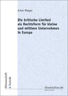 Buchcover Die britische Limited als Rechtsform für kleine und mittlere Unternehmen in Europa