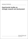 Buchcover Experimental studies on strategic research and development
