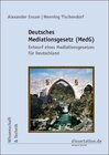 Buchcover Deutsches Mediationsgesetz (MedG)