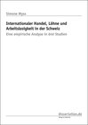 Buchcover Internationaler Handel, Löhne und Arbeitslosigkeit in der Schweiz