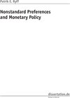 Buchcover Nonstandard Preferences and Monetary Policy