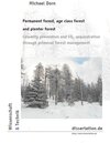 Buchcover Permanent forest, age class forest and plenter forest