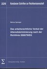Buchcover Das arbeitsrechtliche Verbot der Altersdiskriminierung nach der Richtlinie 2000/78/EG