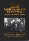 Buchcover Jüdische Familiengeschichten in der Slowakei