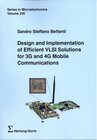 Buchcover Design and Implementation of Efficient VLSI Solutions for 3G and 4G Mobile Communications