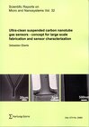 Buchcover Ultra-clean suspended carbon nanotube gas sensors – concept for large scale fabrication and sensor characterization
