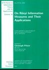 Buchcover On Rényi Information Measures and Their Applications