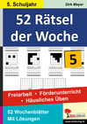 Buchcover 52 Rätsel der Woche / Klasse 5