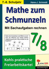 Buchcover Mathe zum Schmunzeln - Sachaufgaben, 7.-8. Schuljahr