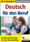 Buchcover Deutsch für den Beruf