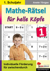 Buchcover Mathe-Rätsel für helle Köpfe / Klasse 1