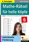 Buchcover Mathe-Rätsel für helle Köpfe / Klasse 6