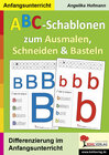 Buchcover ABC-Schablonen zum Ausmalen, Schneiden und Basteln
