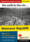 Buchcover Was weißt du über ... die Weimarer Republik?