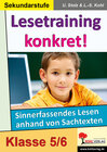 Buchcover Lesetraining konkret! / Klasse 5-6