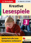 Buchcover Kreative Lesespiele zur Verbesserung der Lesekompetenz / Klasse 3